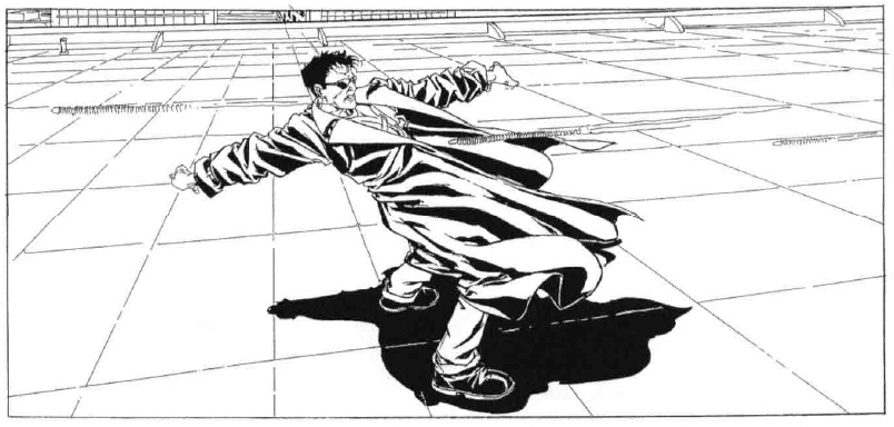 Hand-drawn storyboard